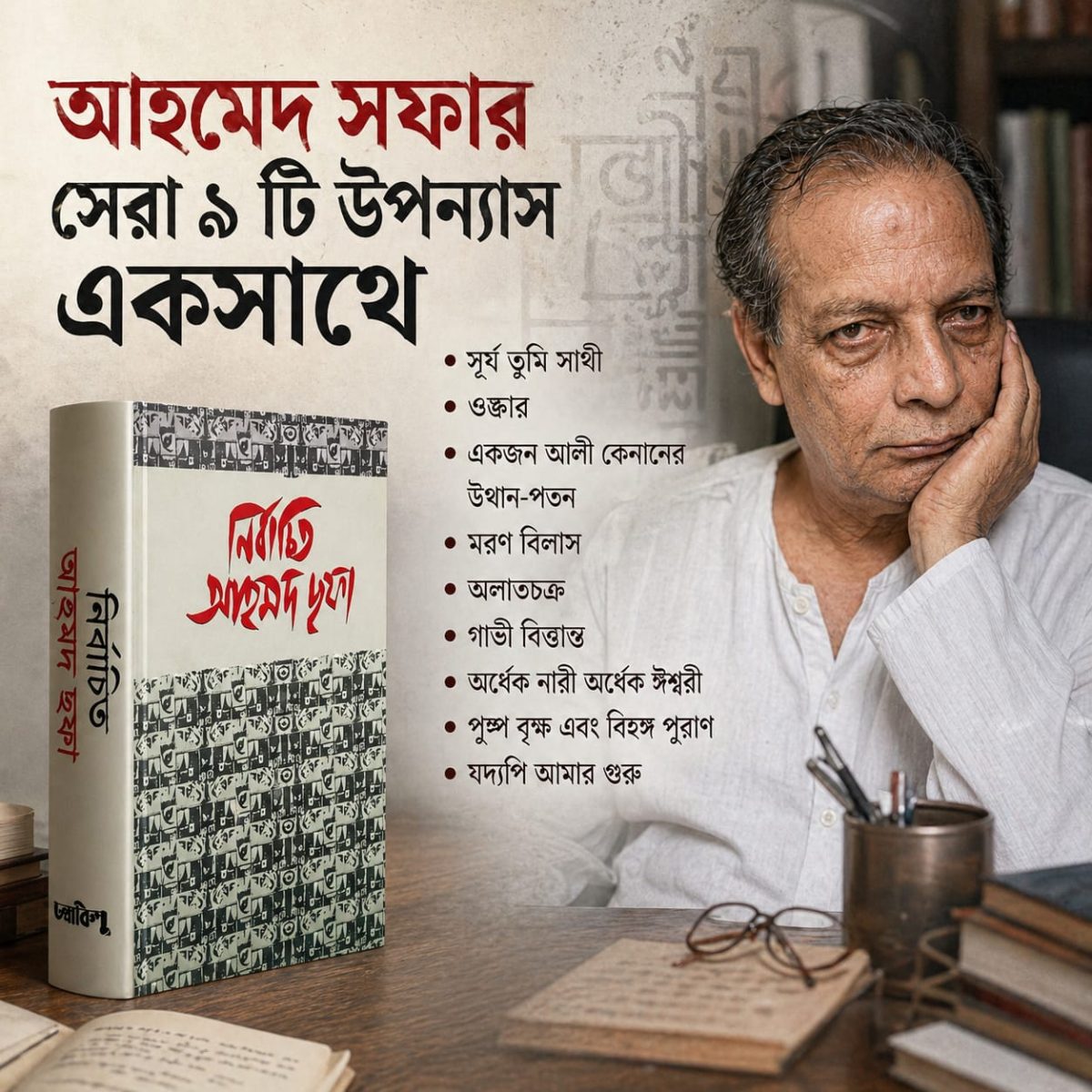 আহমদ ছফার ৯ টি উপন্যাস ১ টি বইয়ে